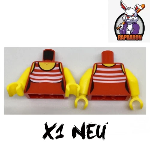 Lego® ● 1x Minifigur Torso ● Female Swimsuit ● Red ● Rot ● 973pb2733c01 ● Neu