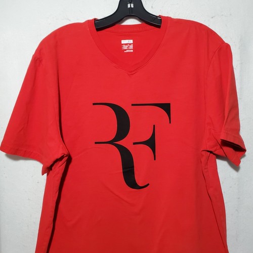 Nike Shirt Men's XL T-Shirt Roger Federer Red - Picture 2 of 12