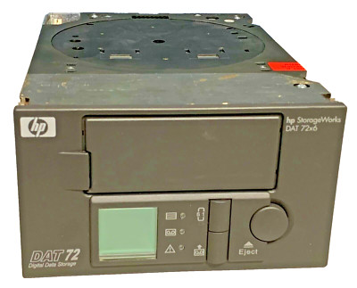 HP SCSI DAT72x6 DDS Tape Autoloader Q1566-67201 BRSLA-0209-DC
