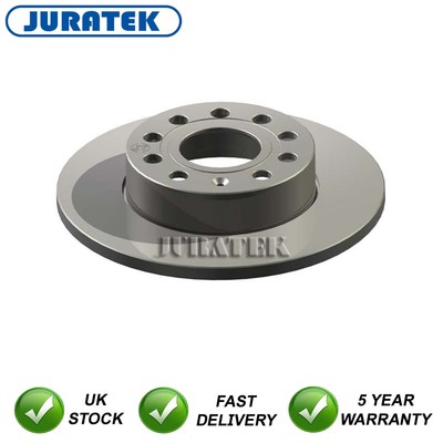 1x Brake Disc Rear Juratek Fits Golf Touran Caddy Scirocco Octavia Altea
