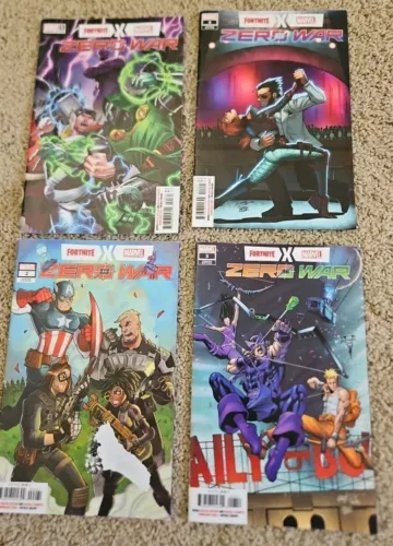 Fortnite x Marvel Zero War #2 / #3 #4 #5 Variant Cover Lot of 4 Marvel Comics 