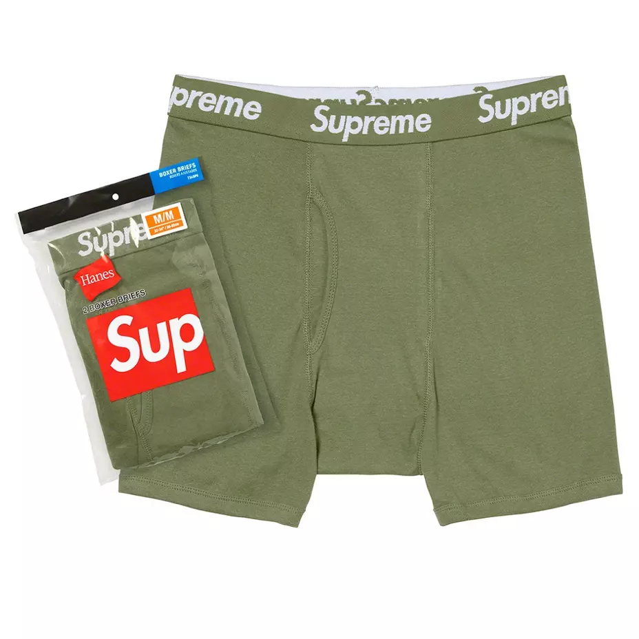 Supreme x Hanes Boxer Briefs Purpura Rosa Oliva Bandana in Colombia at COP 671928 Rating 5