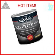 Minwax Fast Drying Polyurethane Protective Wood Finish, Clear Semi-Gloss 1 Quart