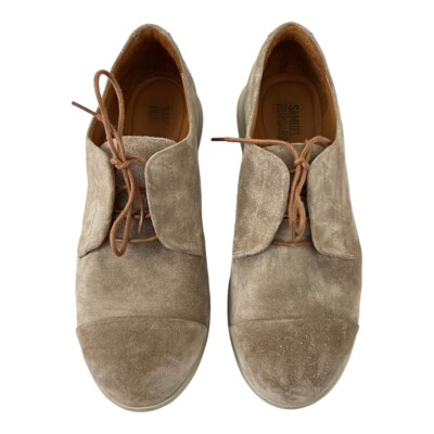 Samuel Hubbard Size 6.5 Freedom Now Taupe Suede Oxford Shoes 