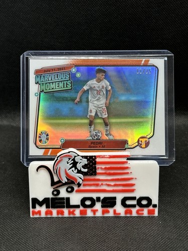 Pedri 2024 Topps UEFA Pristine Orange /25 Marvelous Moments MM-PE Spain