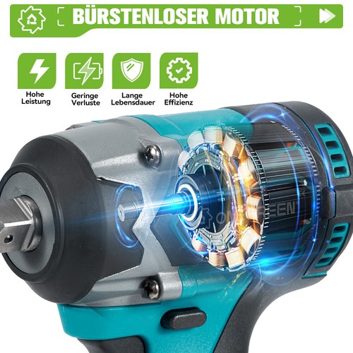 Bürstenloser für Makita 18V Akku Schlagschrauber 1000Nm Akkuschrauber Ratsche - Bild 6 von 15