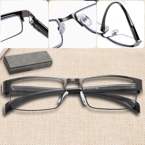 2er Pack Lesebrille Blaulichtfilter +1.5 bis +4.0 Federscharnier Metall mit Box - Bild 4 von 18