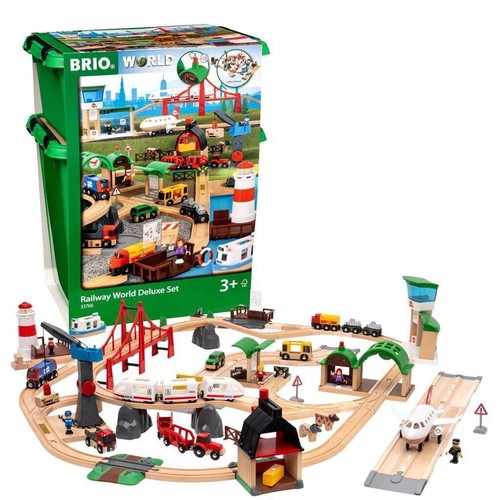 BRIO World 33766 Deluxe Railway Set Ultimate Treno in Legno Avventura Nuovo - Foto 3 di 9