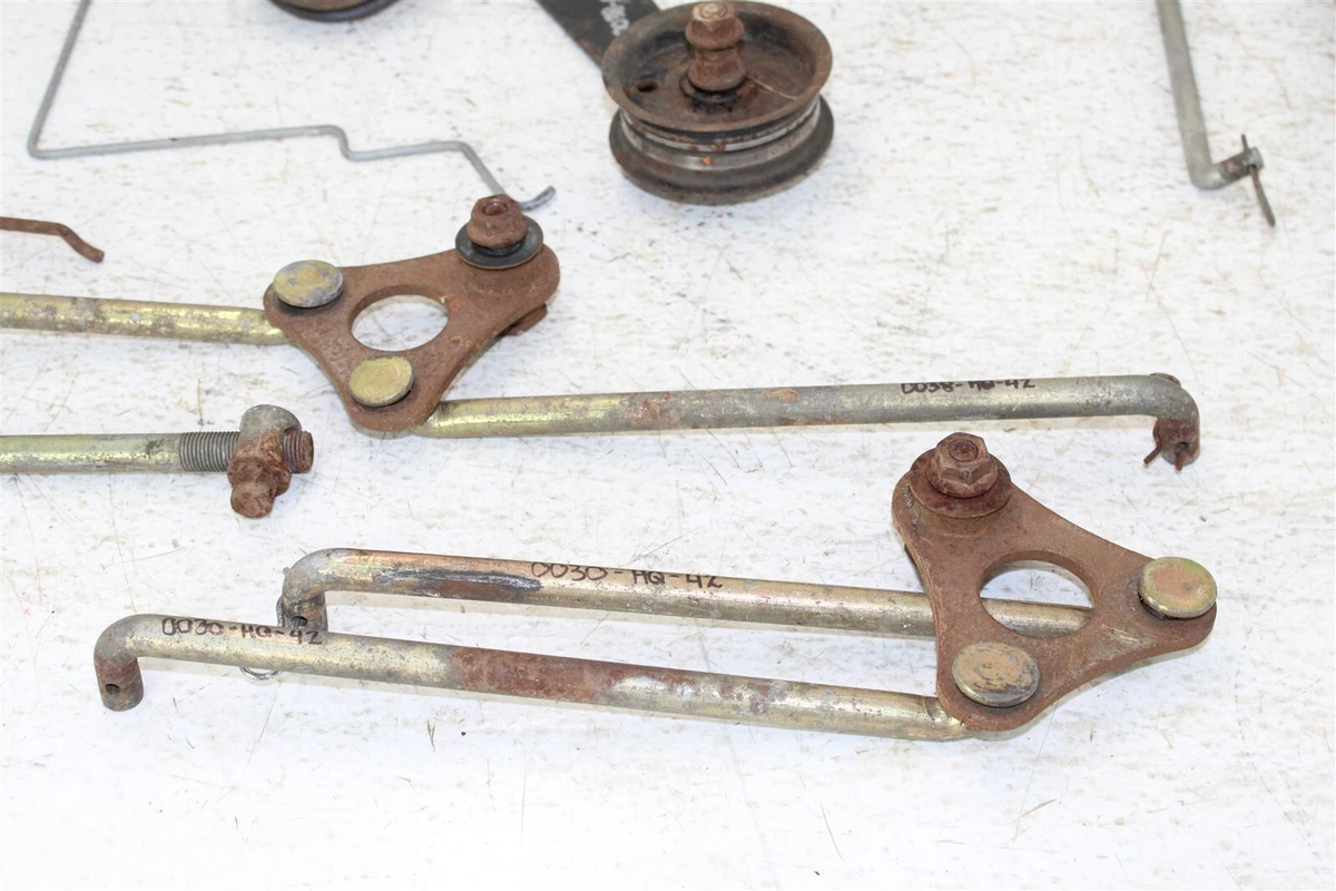 Huskee Quick Cut Lawn Mower Lift Shaft Link Deck Hanger Brake Lockout Rod Spring