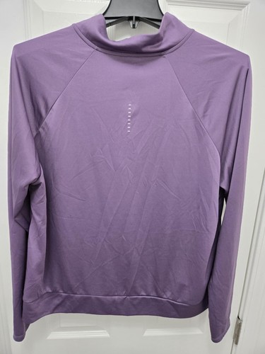 Womens Nike Dri-Fit PURPLE 1/4 Zip Pullover Lightweight Running Training Size 2X - Picture 2 of 3