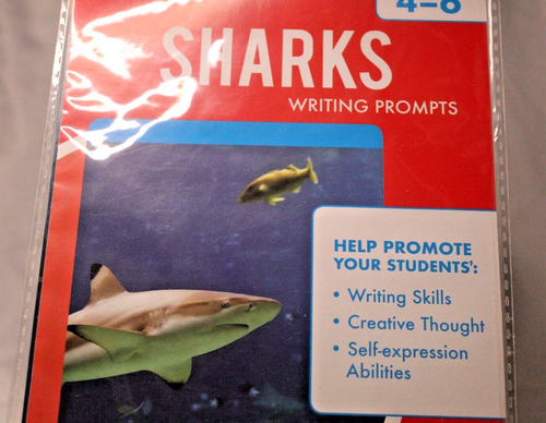 Teaching Tree Writing Prompts Grades 4-6 SHARKS Contains 8 cards New - Picture 3 of 5