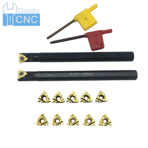 Herramienta de torneado de roscado CNC SNR 0013M16+SNL 0013M16 13 mm + 10 piezas 16IR/16ER AG60 - Imagen 3 de 7