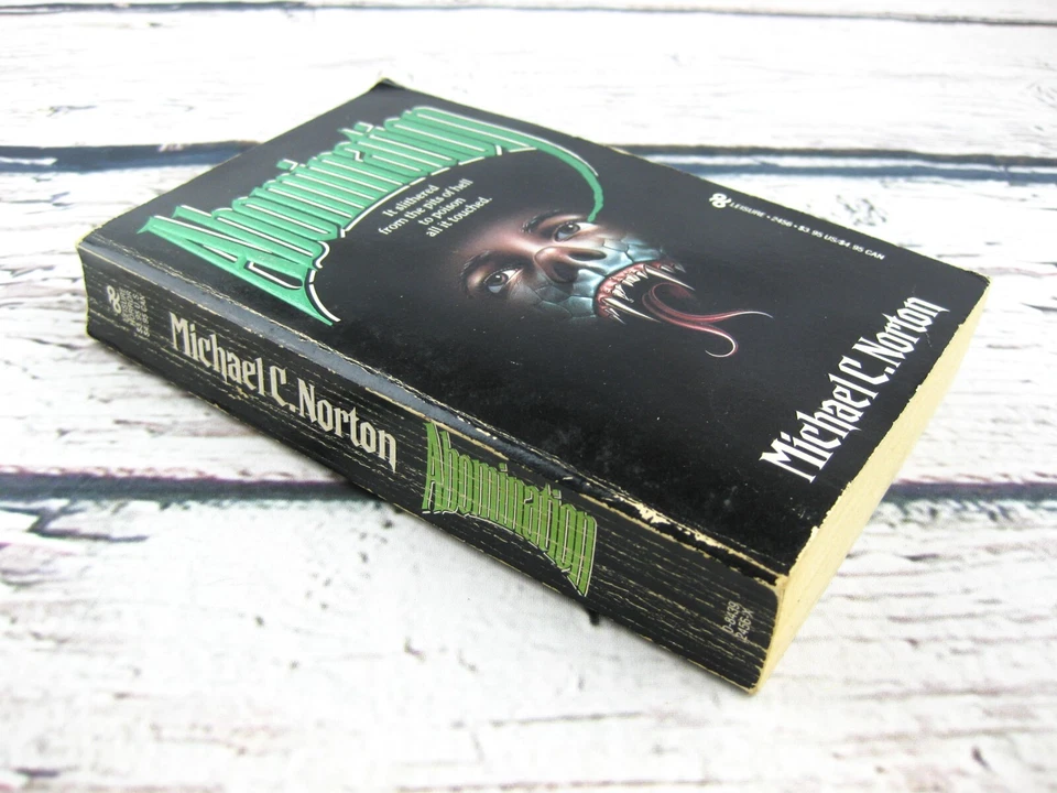Abomination by Michael C. Norton 1987 Leisure Books Paperback Horror 80s - Image 3 of 4