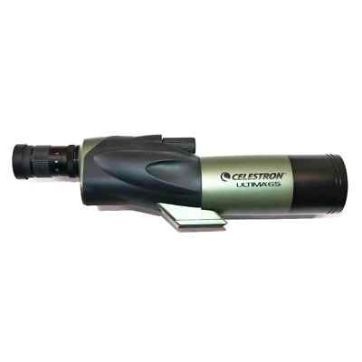 Celestron Ultima 65 spotting scope 18-55x65mm +cap +box +case for parts/repair