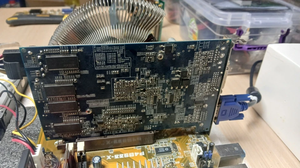 VINTAGE - AGP 8X VGA GALAXY NVIDIA 6600 128mb DDR  VERY RARE - RETRO XP BUILD - Image 3 of 4