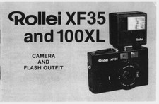 Rollei XF35 and 100XL Instruction Manual Reprint