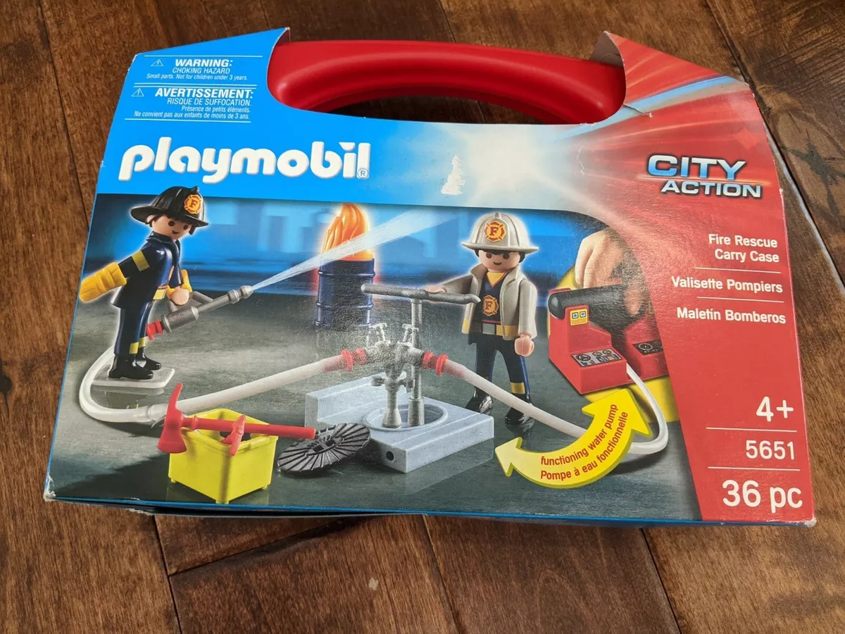 Playmobil City Action Fire Rescue Carry Case Building Set