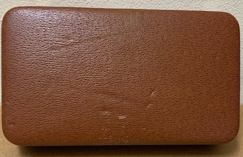Vintage Farrington Texol Jewelry Box brown 7X4 USA Case Does NOT Snap Down! - Picture 7 of 10