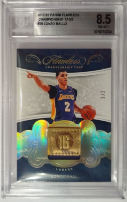 ファングッズ Lonzo Ball RC Revolution Panini Lakers 2017-18 Panini Flawless Lonzo Ball Championship Tags 1/2