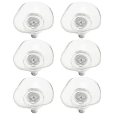  6 Pcs Furniture Suction Cup Fitting Clear Pvc Hanger Glass Hooks