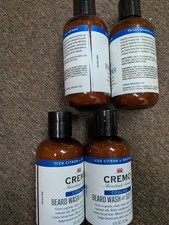 4 Cremo Cooling Beard Wash and Softener iced citron and driftwood 6 fl oz