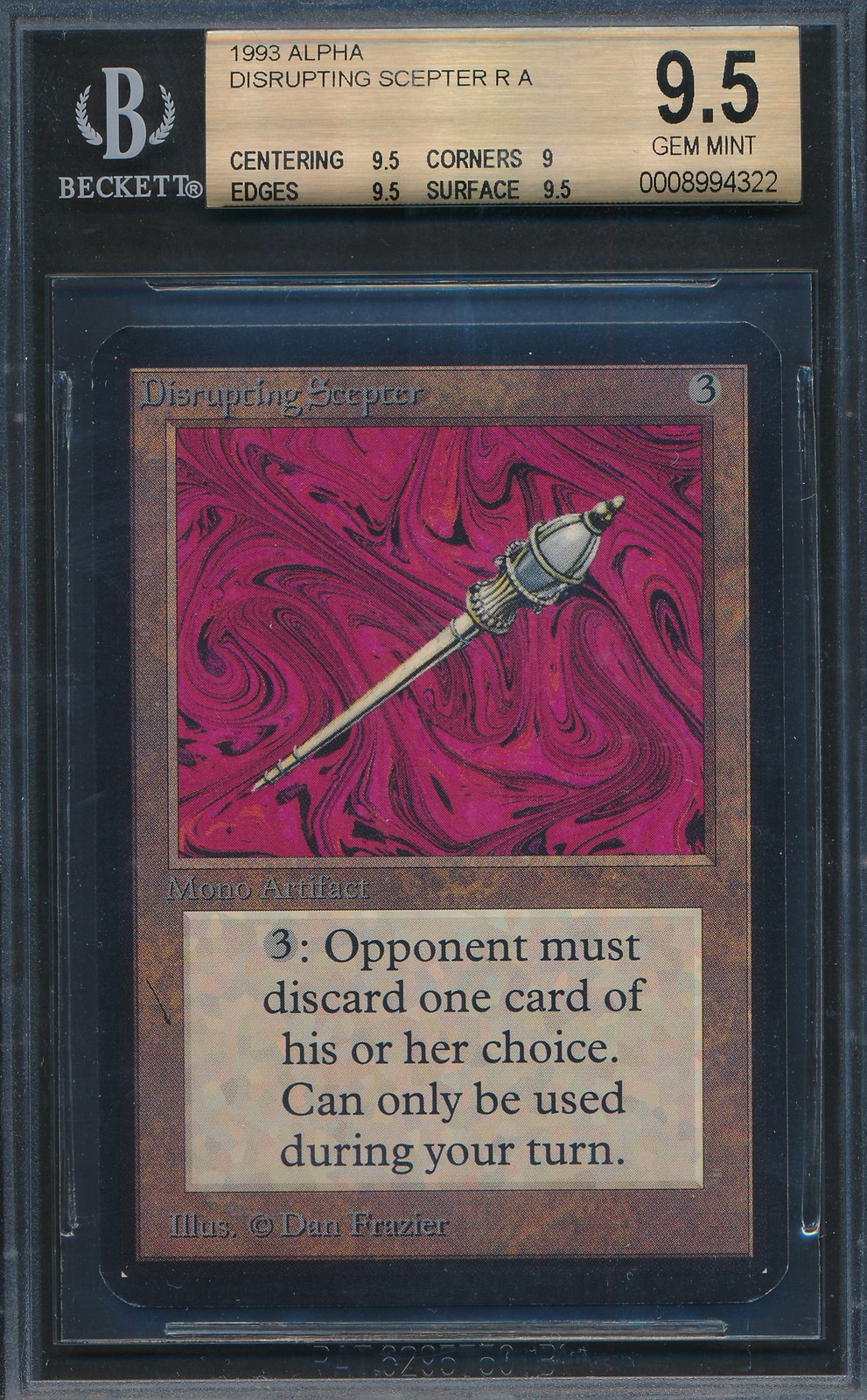 Alpha Disrupting Scepter BGS 9.5 Graded Magic MTG (4322)