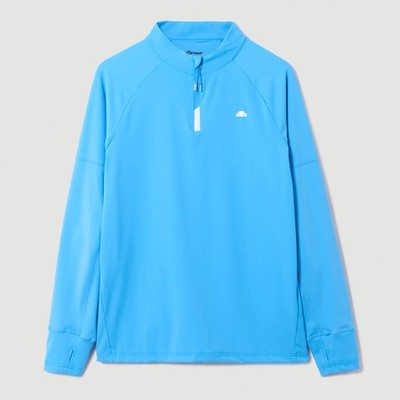 Ellesse Herren Longsleeve Quarter Zip Musica Top Blau
