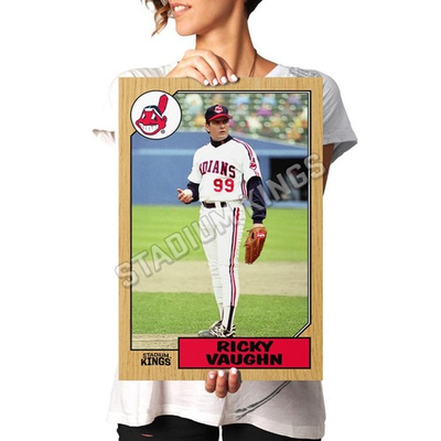 #ad Ricky Vaughn Wild Thing Major League Movie 1987 Baseball Card Poster 11x17 in. $24.99