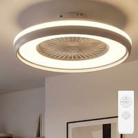 Deckenventilator Deckenlampe Wohnzimmerlampe Fernbedienung Tageslicht Led D 60Cm