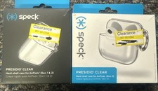 2 Pk Speck Airpods Clear Hard Shell Case Gen 1 2 3