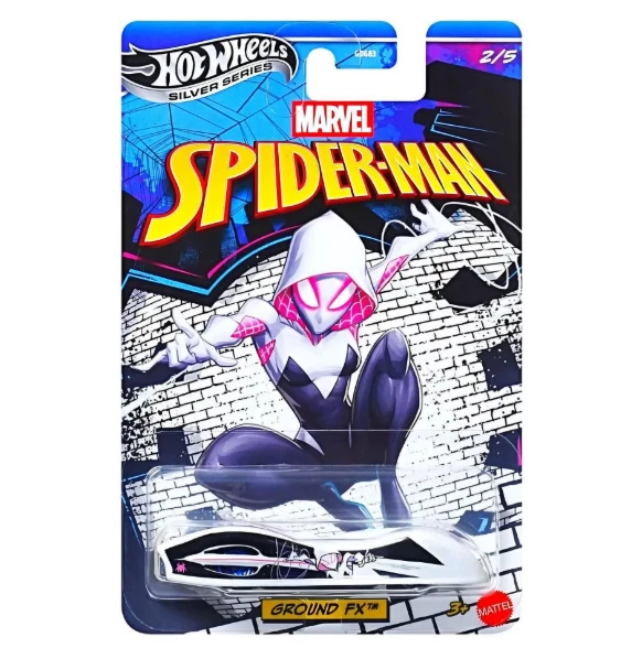 2026 Hot Wheels Exclusivo Serie Plata Marvel Spider-Man Nuevo Juego de 5 En Stock Foto 4 de 4