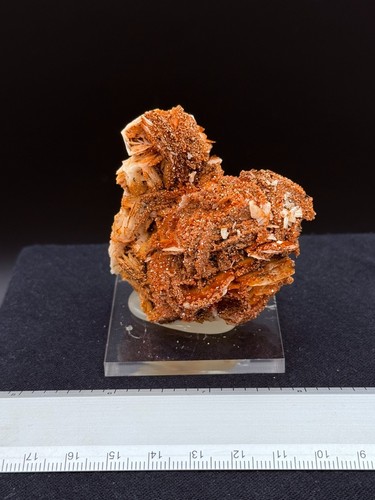 VANADINITA sobre BARITA - Mibladem Marruecos MAROCCO MINERAL 6x6x4cms B11 - Imagen 11 de 11