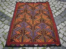 Vintage Turkish Rug 44'' x 57'' Taurus Mountain Zili Rug Nomadic Woven Wool Rug