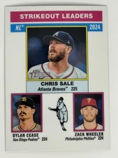 Zack Wheeler / Dylan Cease / Chris Sale CHROME 2025 Topps Heritage #203