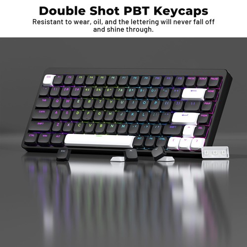 XVX Low Profile Black Keycaps Shine Through Keycap Sets Double Shot PBT Keybo... - Picture 5 of 7