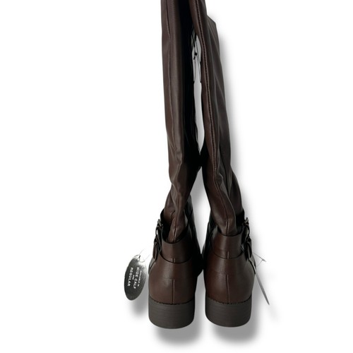 NEW Macy's Brown Wide Calf Riding Boots Size 9M WC Tall Knee High Style & Co. - Picture 6 of 7