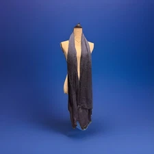 Tribal Designs by Neela 100% Himalayan Cashmere Scarf Hand Loomed in Nepal Navy