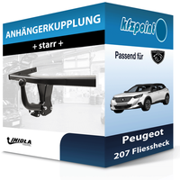 Imiola HAK-POL AnhäNgekupplung Starr Passend für Peugeot 207 Fliessheck 06- Neu