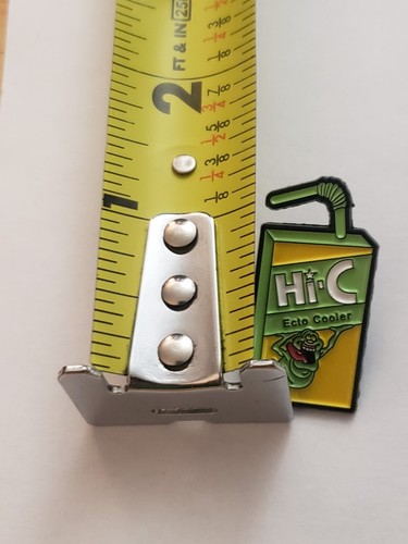 Ghostbusters Hi-C Ecto Cooler Metal Enamel Slimer 80s GB Lapel Hat Bookbag Pin - Picture 7 of 7