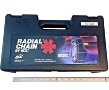 SCC SC1032 Radial Tire Chains 2-Pack Cable Snow Traction for Car SUV Class S NEW