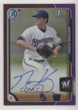 2015 Bowman Draft Chrome Pick Purple Refractor 157/250 Nathan Kirby Auto w5b