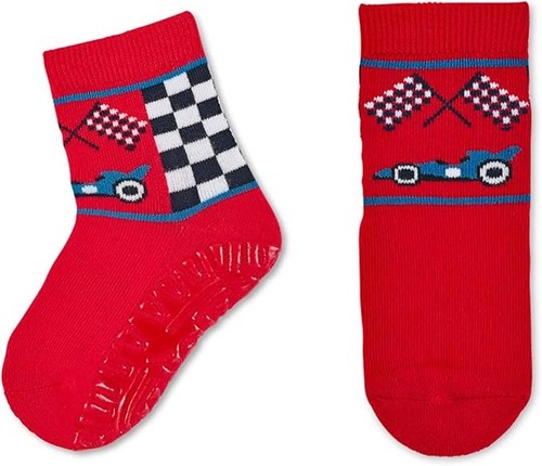 Sterntaler boys' Fliesen Flitzer AIR socks, racing car motif, red 19/20 - Picture 3 of 3