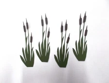 Die Cut Cattails Card making or   Scrapbooking