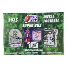 2025 Pro Set Metal Football Super Box