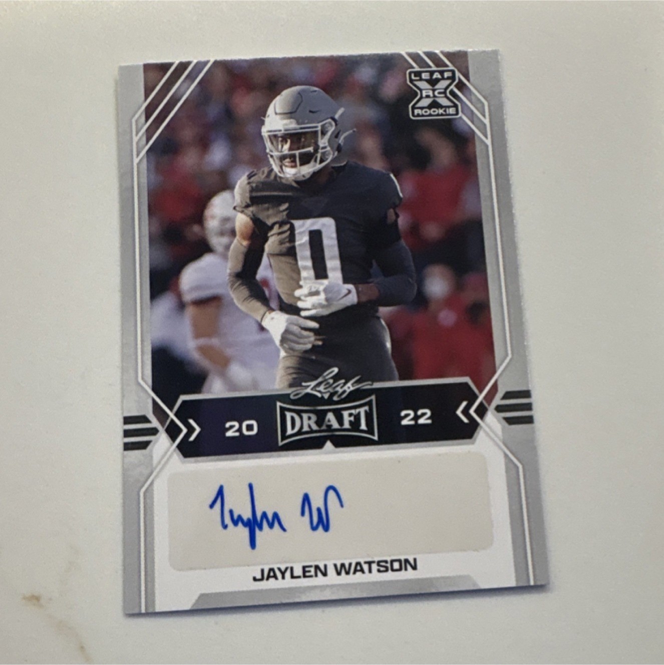 Jaylen Watson Leaf Pro Set Draft Autographs #JW3 Base