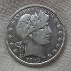 1903-P Barber Silver Half Dollar, Appears As Hot Lips**