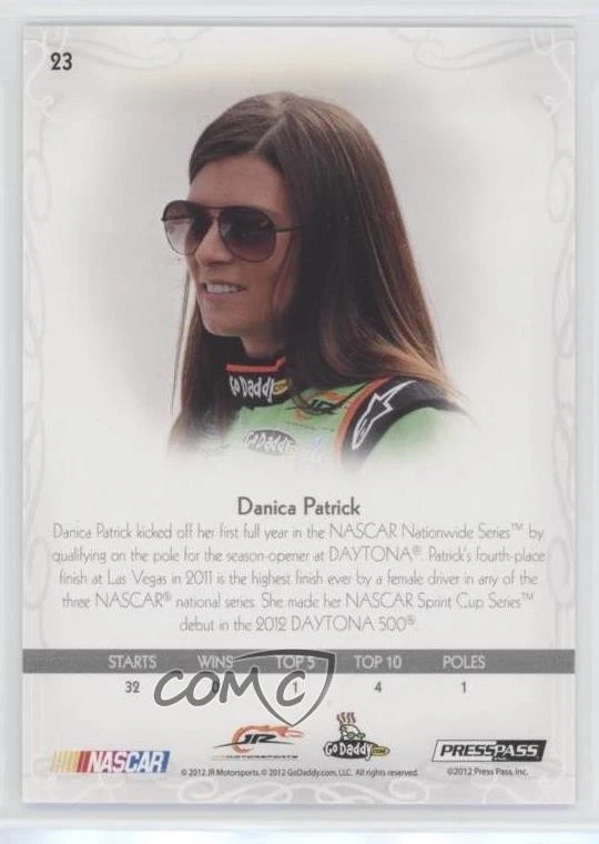 2012 Press Pass Showcase 277/499 Danica Patrick #23 - Image 2 of 3
