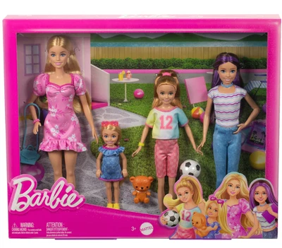 MATTEL Barbie Puppen Schwestern Set mit Kleidung und Accessoires