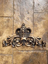 Crown Wall Topper Pediment, Over Door Wall Decor. Handmade Royal King Queen NEW
