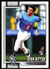 2026 Topps #18 Ryan Ritter RC Colorado Rockies